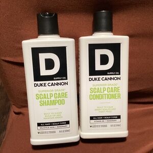 Duke Cannon Superior Grade Scalp Care Shampoo and Conditioner Bundle New